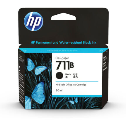HP 711B 80-ml Black DesignJet Ink Cartridge