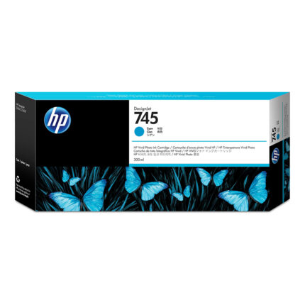 HP 745 300-ml DesignJet Ink Cartridge - Cyan