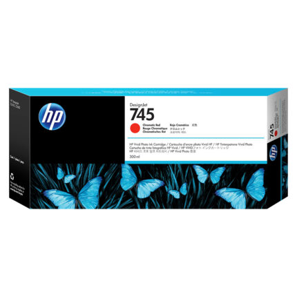 HP 745 300-ml DesignJet Ink Cartridge - Chromatic Red