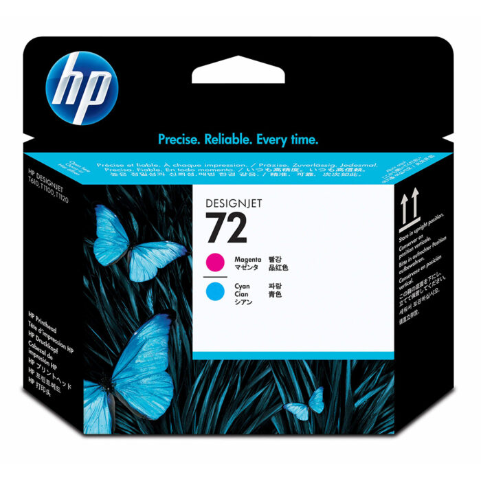 HP 72 Magenta Cyan Printhead