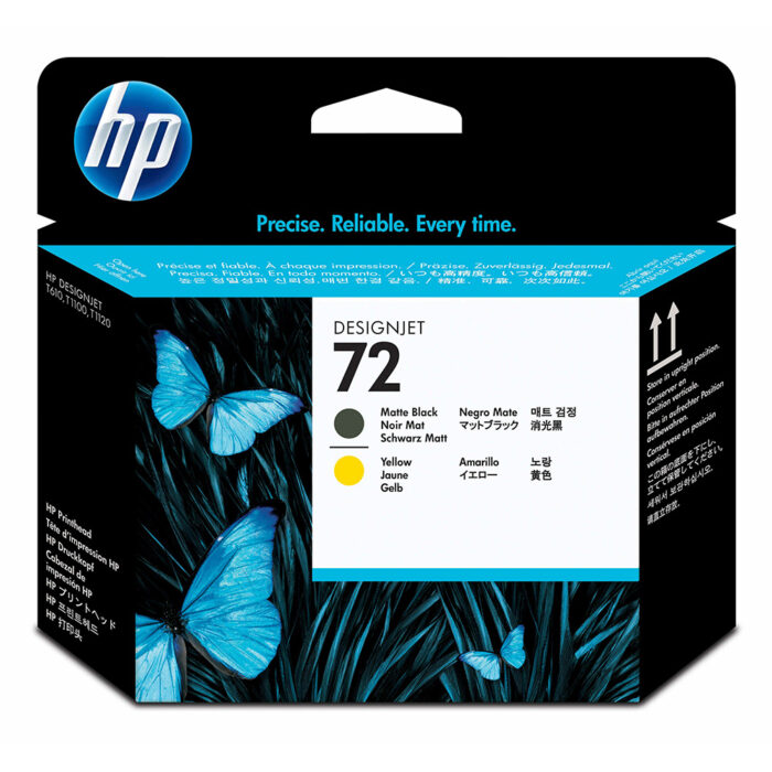 HP 72 Matte Black / Yellow Printhead